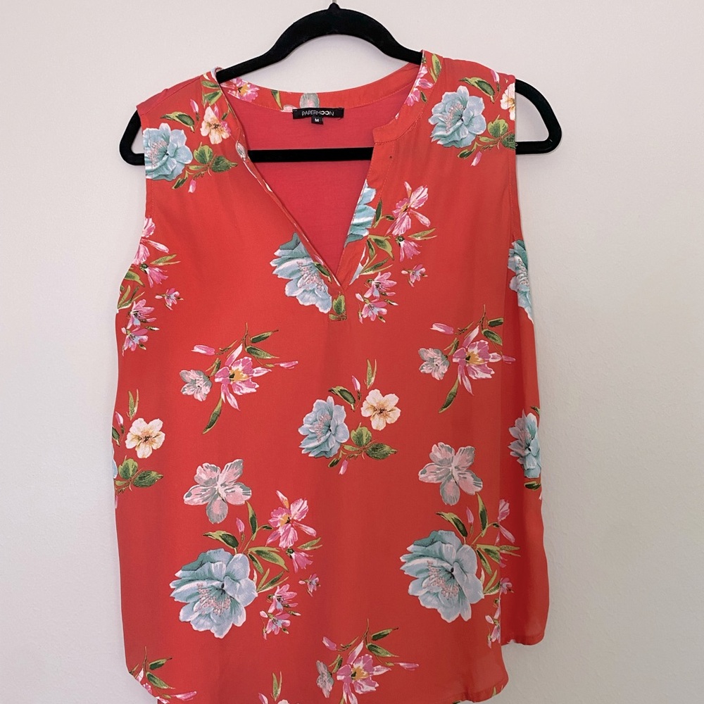 Mixed Media Papermoon tank-Great for layering
